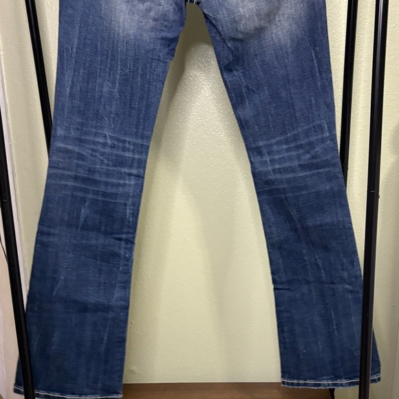 Miss Me Women's Distressed Blue Boot Cut Jeans - Picture 8 of 9